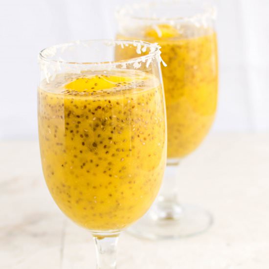 Mango Coconut Chia Energy Drink