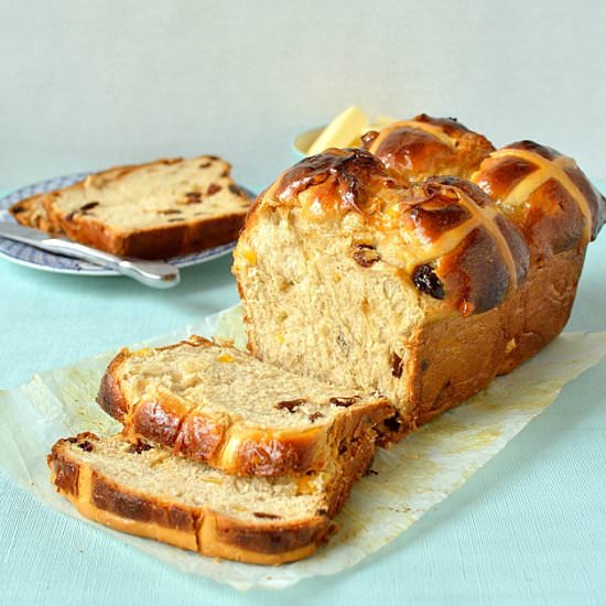 Hot Cross Bun Loaf