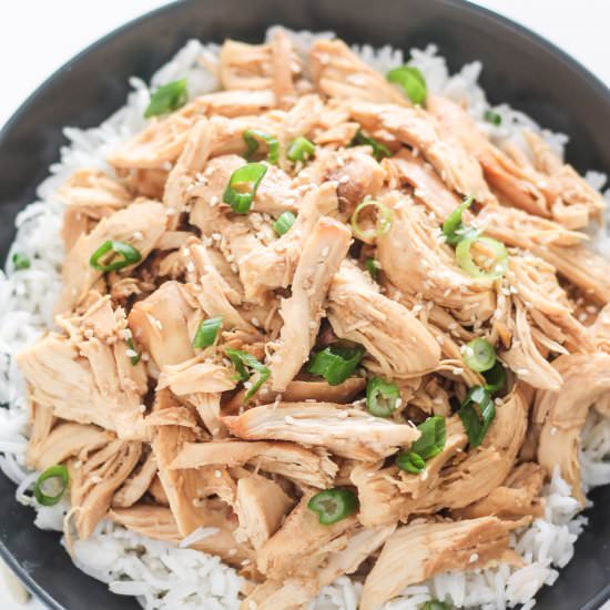 Slow Cooker Korean Pulled Chicken