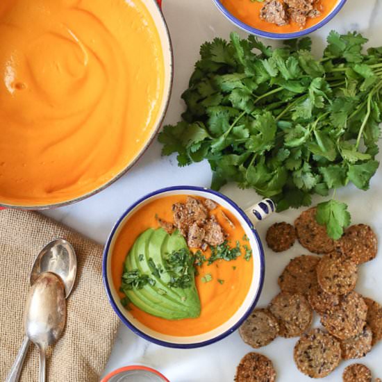 Golden Bell Pepper Soup