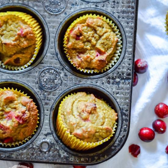 Paleo Orange Cranberry Muffins