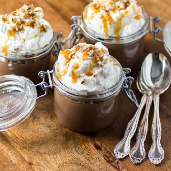 Walnut Caramel Pots de Creme