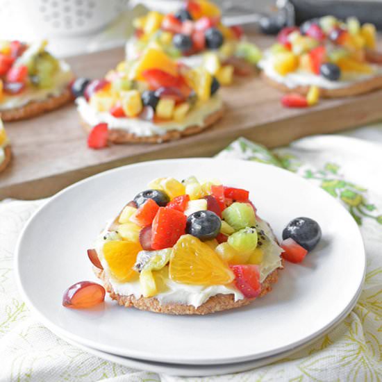 Mini Rainbow Fruit Pizzas
