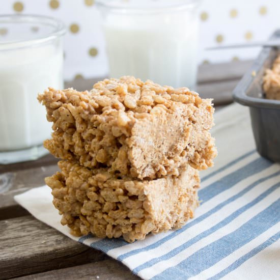 Butterscotch Spiced Krispie Treats