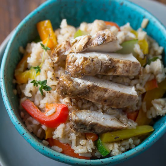 One Pot Jerk Chicken & Coconut Rice