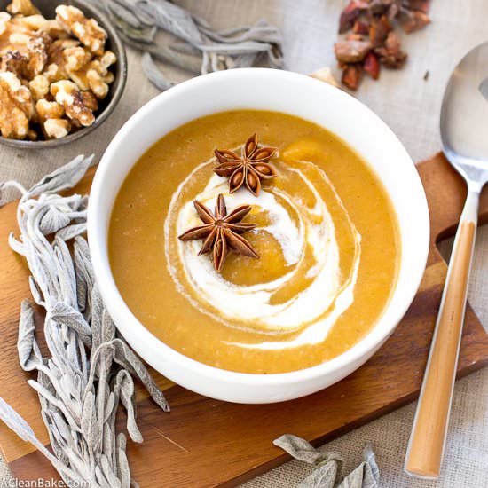 Creamy Pumpkin Sage Soup