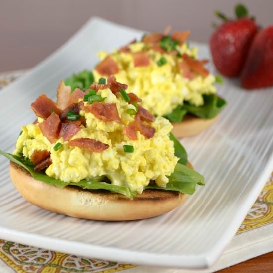 Open-Faced Egg Salad Sandwich