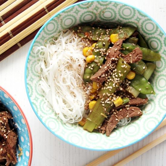 Aromatic Beef with Green Onions