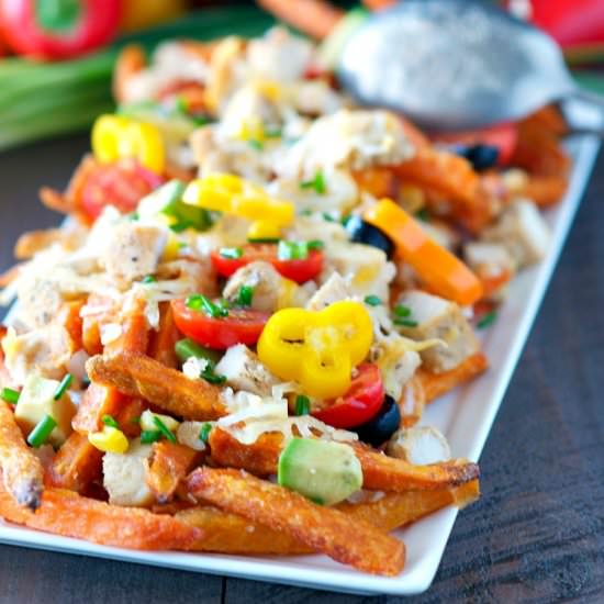 Skinny Chicken Taco Fries