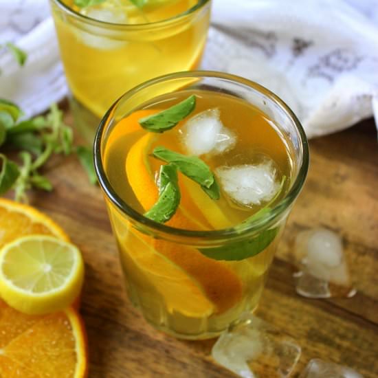 Iced green tea