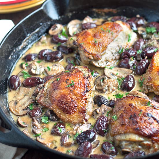 Chicken & Kalamata Olives & Cream