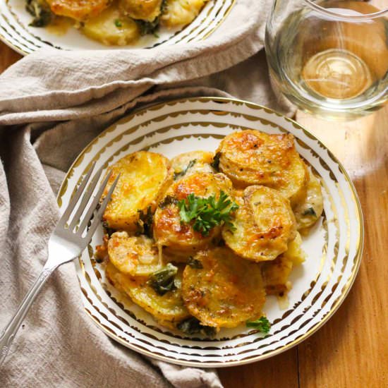White Bean Scalloped Potatoes