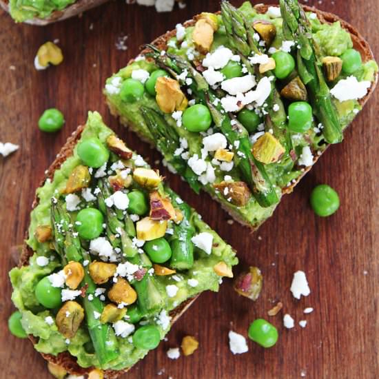 Avocado Asparagus Toast