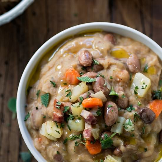 Borlotti Beans & Potato Soup