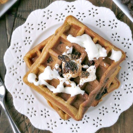 Carrot Cake Waffles