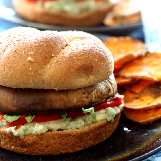 Portobello Cheeseburgers