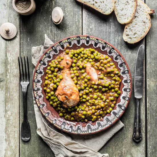 Chicken with Peas