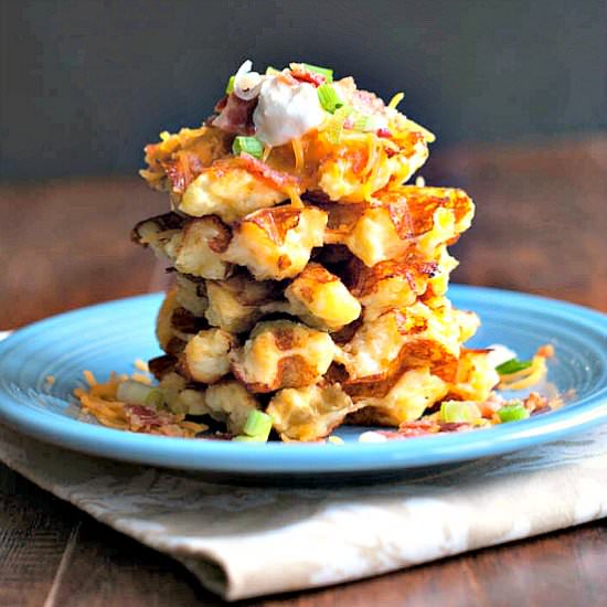 Loaded Potato Waffles