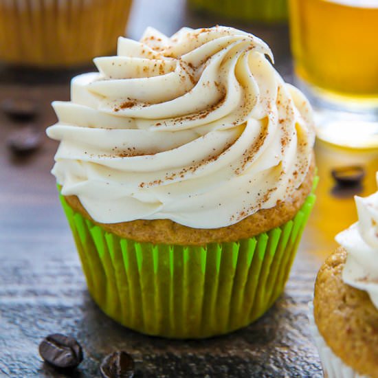 Irish Coffee Cupcakes