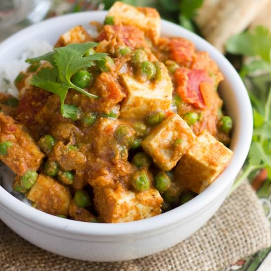 Vegan Matar Paneer