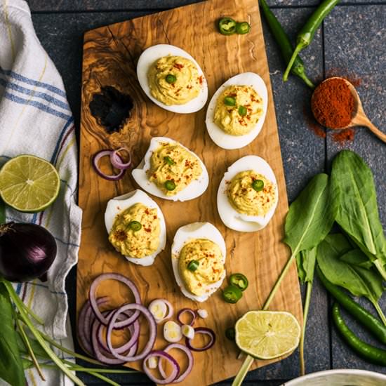 Mayo-Free Deviled Eggs