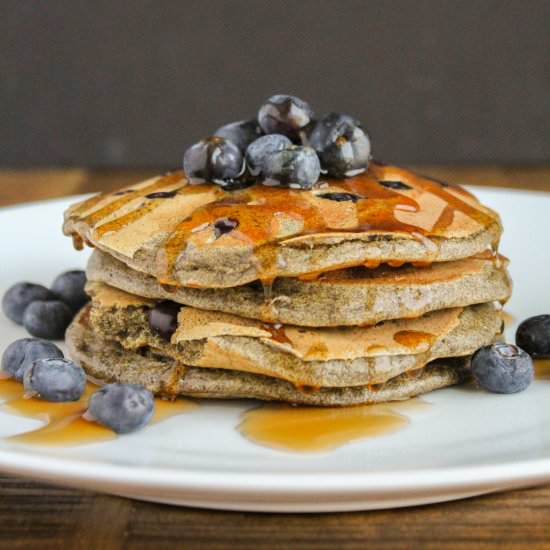Blueberry Buckwheat Pancakes