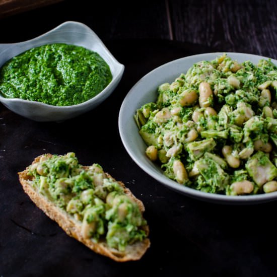 Tuna & White Bean Pesto Salad