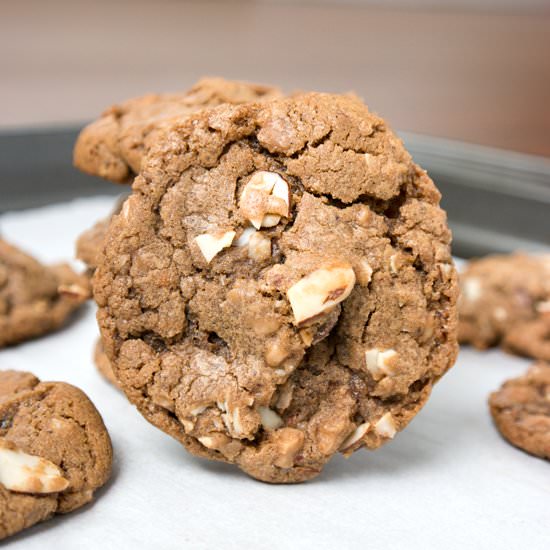 Coffee Toffee Almond Cookies