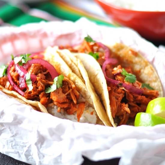 Jackfruit Tacos with Rice