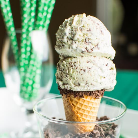 Mint Chocolate Chip Stracciatella