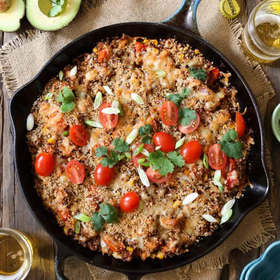Barbecue Chicken Quinoa Bake