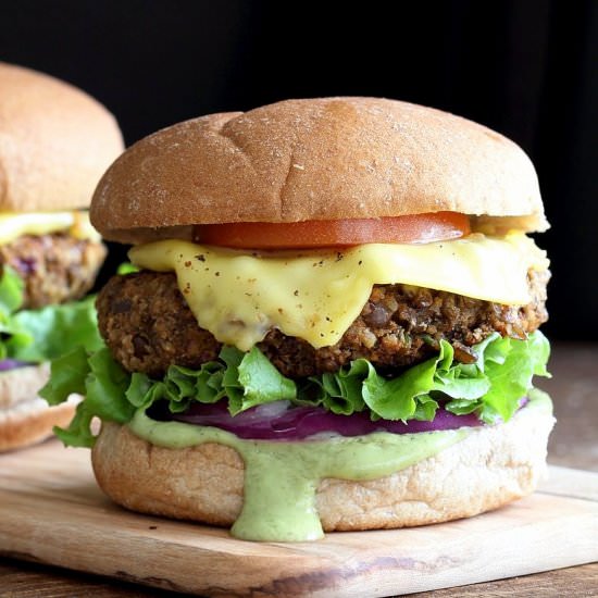 Lentil Walnut Burgers