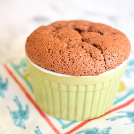 Chocolate Blackberry Soufflé