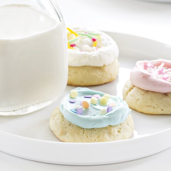 Soft Frosted Sugar Cookies