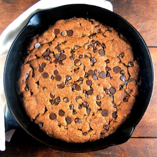 Giant Banana Chocolate Chip Cookie