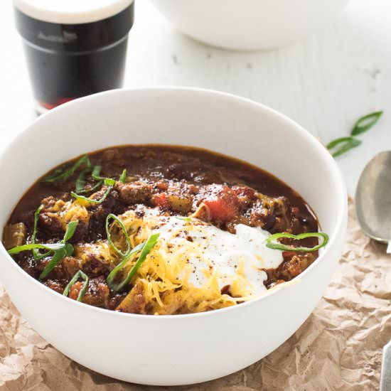 Guinness Spiked Irish Chili