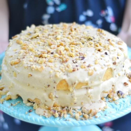 Easy Banana Cake w/ Penuche