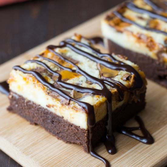 Butterfinger Cheesecake Brownies