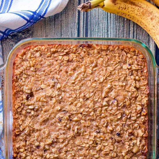 Banana Bread Baked Oatmeal