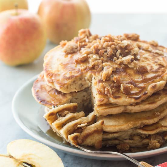Apple Crisp Pancakes