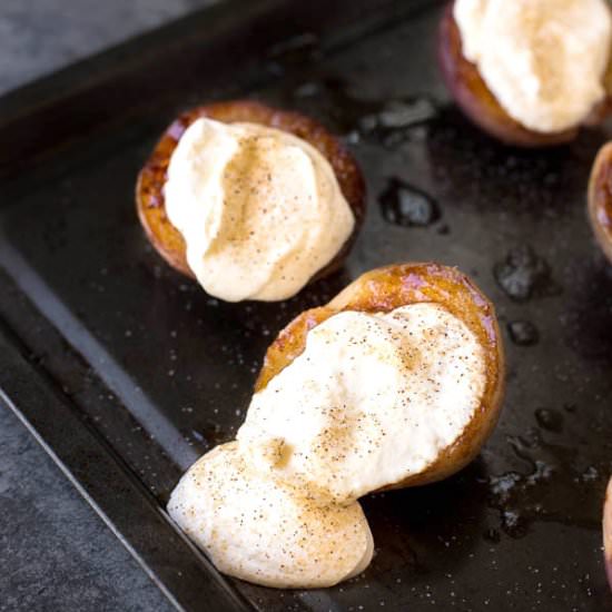 Cinnamon Grilled Breakfast Peaches