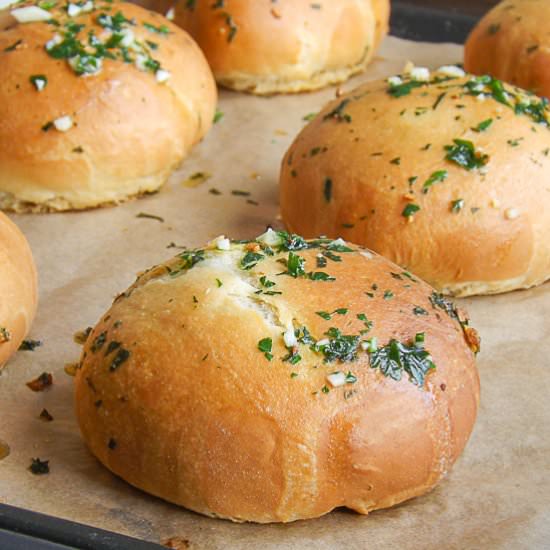 Garlic and Mozzarella Buns
