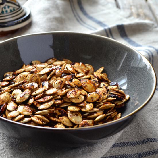 Spicy Roasted Pumpkin Seeds