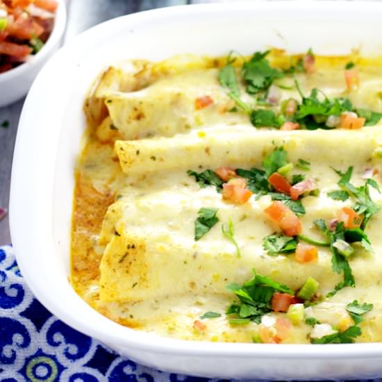 Creamy Shrimp Enchiladas