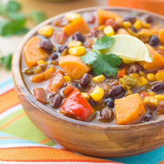 Sweet Potato and Black Bean Soup