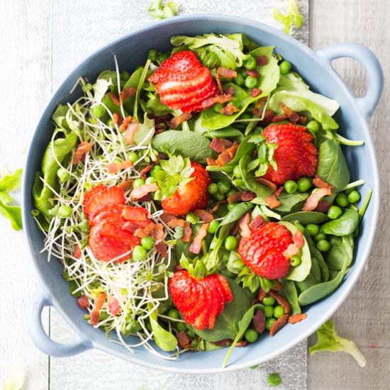 Strawberry Bacon Spring Salad