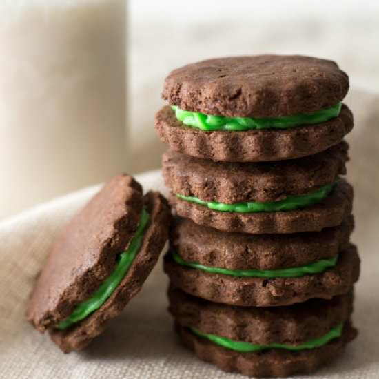 Gluten Free Chocolate Cream Cookies