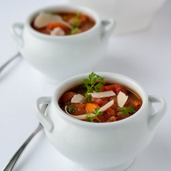 One-Pot Tuscan Minestrone Soup