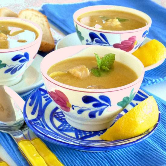 Fish Broth with Clams