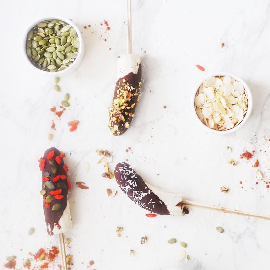 Frozen Banana Pops